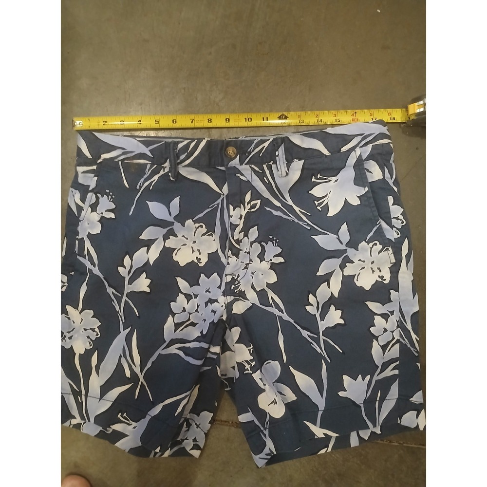 Polo Ralph Lauren Men's 35 Blue Floral Print Stretch Chino Shorts - Picture 10 of 10